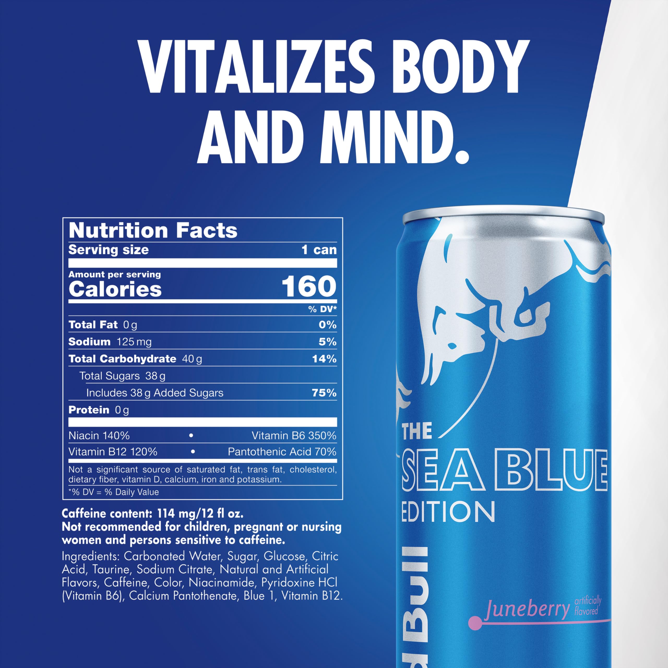 Amazon.com: Red Bull Sea Blue Edition Energy Drink, Juneberry